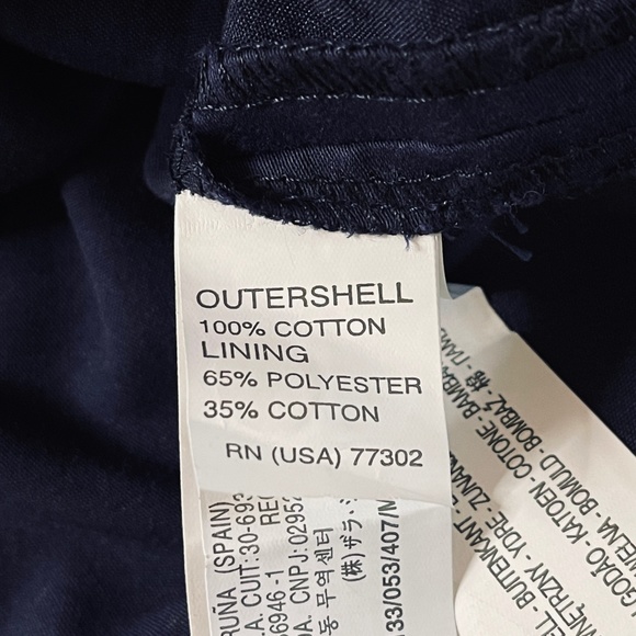 Zara Basic Navy Blue Scalloped Embroidered Skirt - Picture 9 of 9